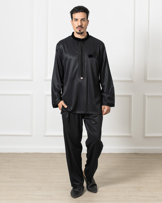Black jabador with details zwak