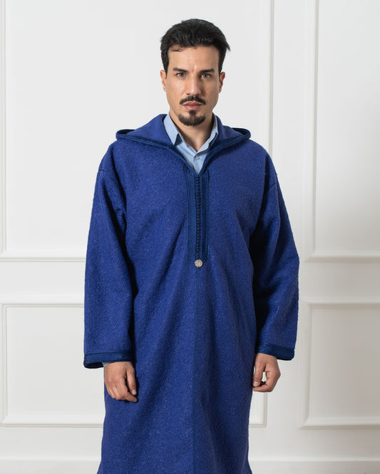 Djellaba short in bouclette
