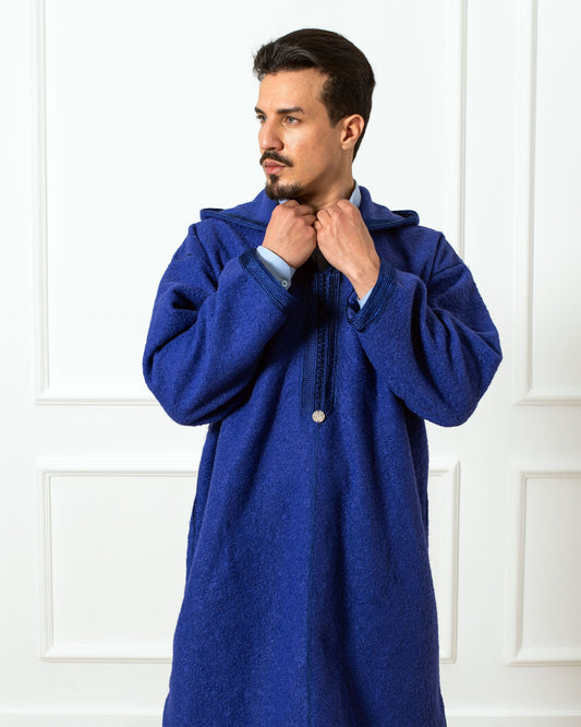 Djellaba short in bouclette