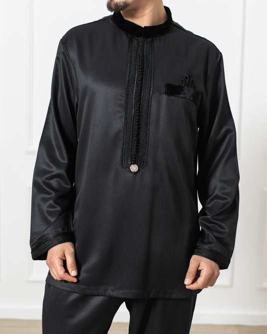 Black jabador with details zwak